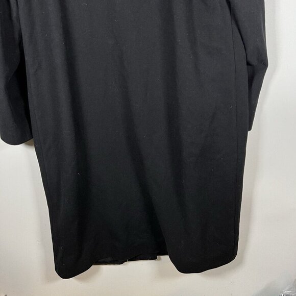 PENDLETON Warm WOOL/CASHMERE TRENCH COAT Long Black Winter Jacket Womens Size 10 - Picture 11 of 12